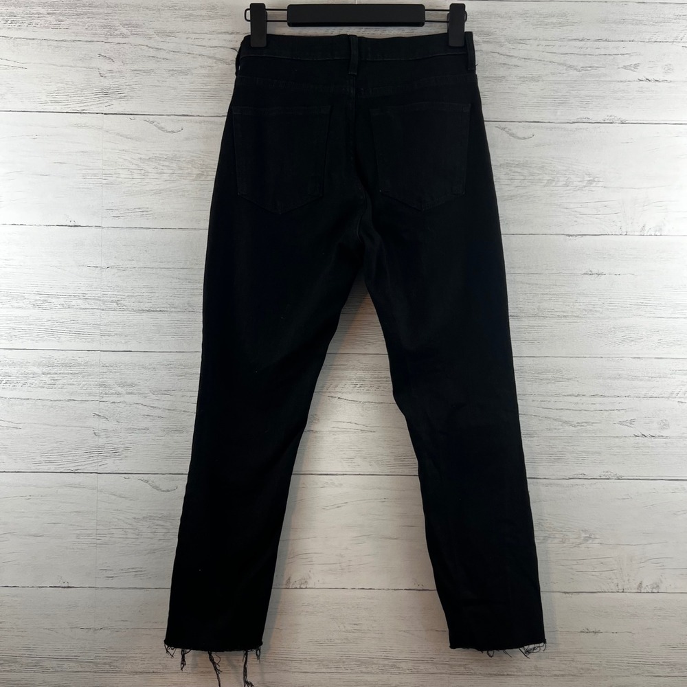 Everlane Black Raw Hem High Rise Skinny Jeans Size 27